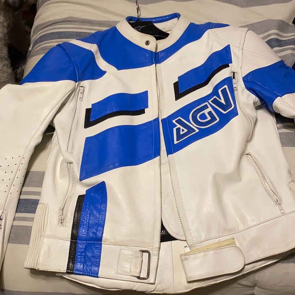 Vintage AGV leather motorcycle jacket